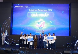 Đội thi Supernova lớp 11A5 Trường THPT chuyên Lê Quý Đôn – Đà Nẵng đạt giải Nhất cuộc thi Solve for Tomorrow 2024